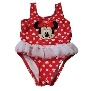 Disney Baby Minnie Mouse One Piece Swimsuit Sz 3-6M